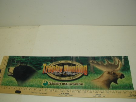 Trophy Hunting - Bear & Moose Marquee (Cracked, Taped On Back - See Next Picture) $19.99
